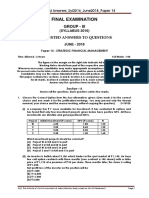 Final Examination: Suggested Answers To Questions