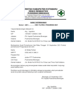 Surat Keterangan Pengunduran Diri Dokter PTT Puskesmas Berangas
