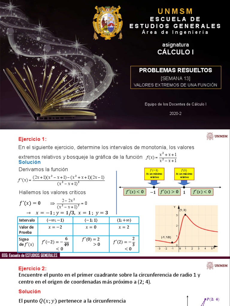 Resolución de Problemas de Cálculo I | PDF | Matemáticas | Objetos ...