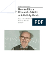 How To Rite A Research Article