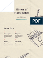 History of Ancient Egyptian Mathematics