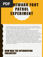 The Newark Foot Patrol Experiment