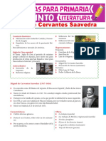 5.° Primaria - Literatura - Siglo de Oro Español. Miguel de Cervantes Saavedra (Material)