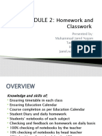 Homework and Classwork: Presented By: Muhammad Jamil Najam Tamgha-i-Imtiaz 0300-8044459