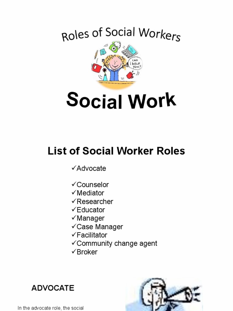 Roles of Social Workers | PDF | Social Work | Mediation