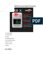 K3x THERMOMETER Non Contact Digital Thermometer