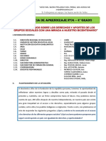 Experiencia de Aprendizaje N°4 - Cuarto Grado 2021