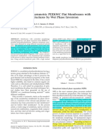 Preparation of Asymmetric PEEKWC Flat Membranes With Different Microstructures by Wet Phase Inversion