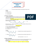 Materi Barisan Deret Aritmatika