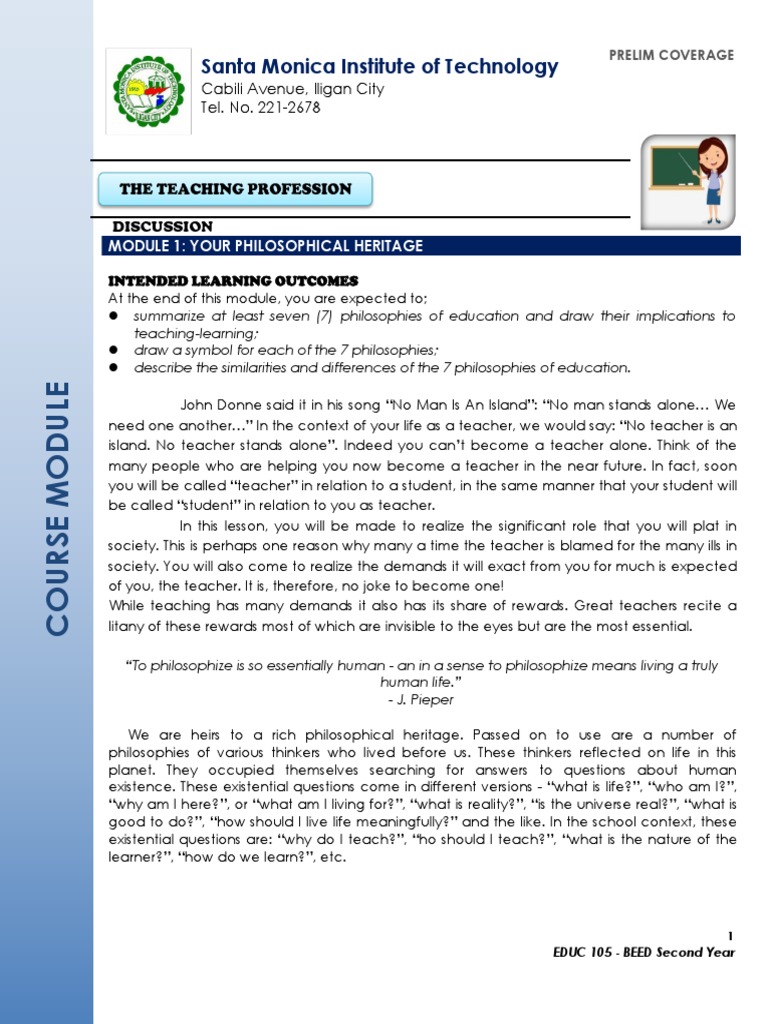 Seven Educational Philosophies Explained | PDF | Communication ...
