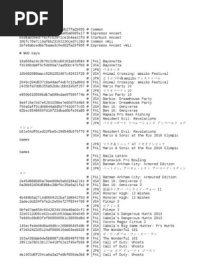Keys Pdf Mario Editores De Jogos De Videogame