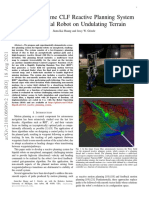 Efficient Anytime CLF Reactive Planning System For A Bipedal Robot On Undulating Terrain