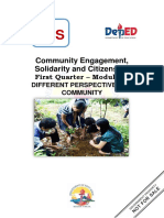 Community Engagement, Solidarity and Citizenship: First Quarter - Module 2