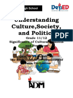 Understanding Culture, Society, and Politics: Grade 11/12 Significance of Cultural Symbols and Practices