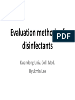 3 - 02 Evaluation Method of Disinfectant