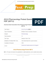ACLS Pharmacology Pretest Question Answers PDF (SET-2)