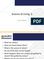 Science of Living - 2: Core Values