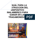 Dispositivo Inalambrico Tragamonedas MANUAL