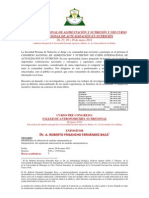 Programa del  X CONGRESO NACIONAL Y  VIII  CURSO INTERNACIONAL DE ALIMENTACIÓN Y NUTRICIÓN