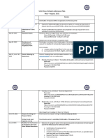 SJCJC New Entrants Admission Plan May - August, 2021: Dates Description Details