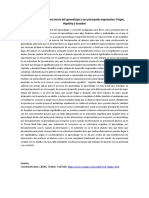 El constructivismo como teoría del aprendizaje y sus principales exponentes