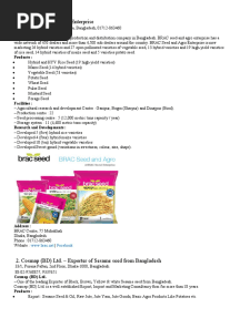 BIo Seed Company in Bangladesh