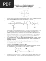 Class:12 Physics Assignment 8 Topic: Electromagnetic Induction