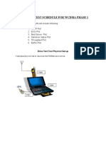 Coverage Test Schedule For Wcdma Phase 1