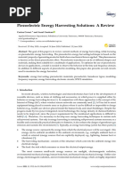 Sensors: Piezoelectric Energy Harvesting Solutions: A Review