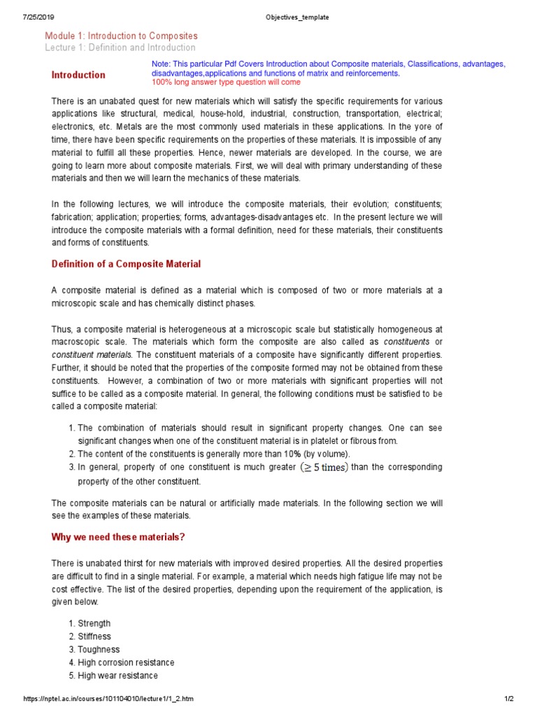 Introduction to Composite Materials | PDF | Composite Material | Fibers