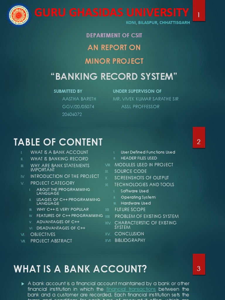 Banking Record System Overview | PDF | C++ | Computer Programming