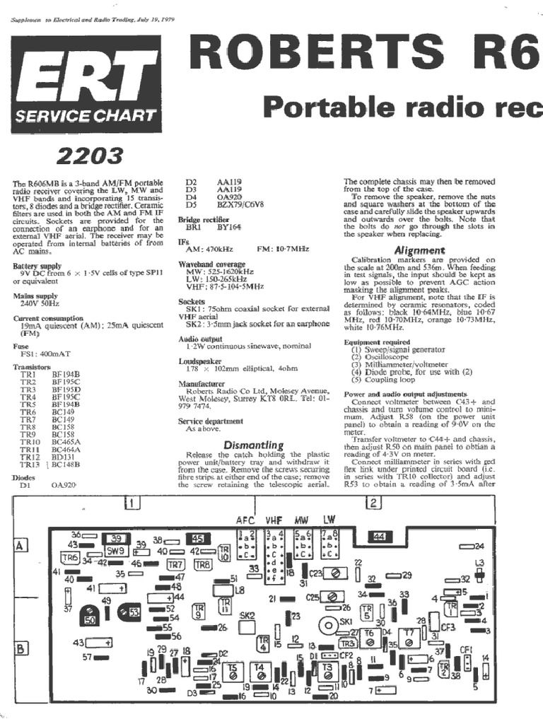 Roberts - R606-MB 214281582 | PDF