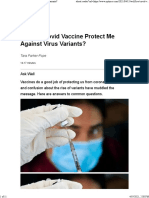 Can The Covid Vaccine Protect Me Against Virus Variants