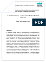 Universidad Privada Norbert Wiener Nicolh Articulo de Investigacon