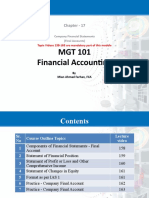 MGT 101 Financial Accounting: Chapter - 17