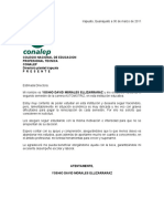 Carta Formal Solicitud de Beca