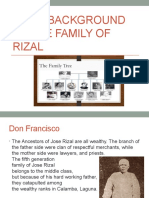 Brief Background of The Family of Rizal