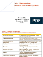 Unit - 1 Introduction Characterization of Distributed Systems