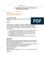 Implementation of Product Cipher Using Substitution and Transposition Technique