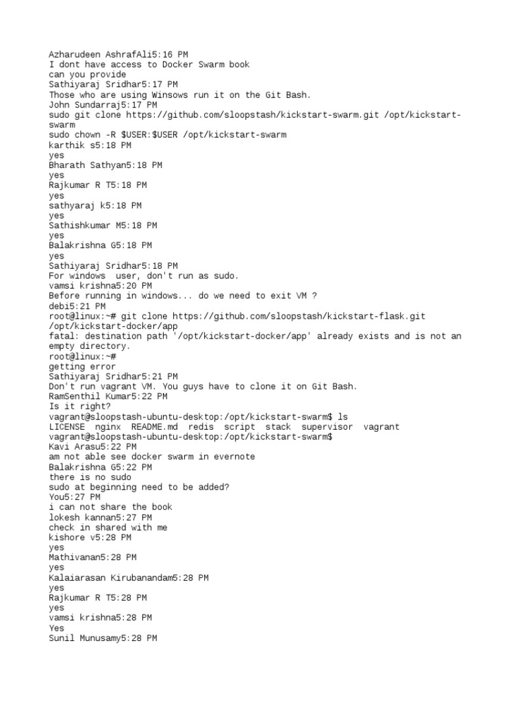 Swarm VM Build Chat | PDF | Operating System Technology | Computer ...