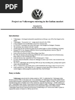 Download Project on Volkswagen entering in the Indian market by Partha Masanta SN52281103 doc pdf