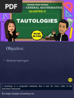 Tautologies and Fallacies