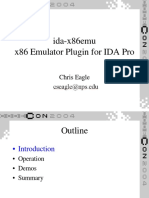 Ida X86emu x86 Emulator Plugin For IDA Pro: Chris Eagle