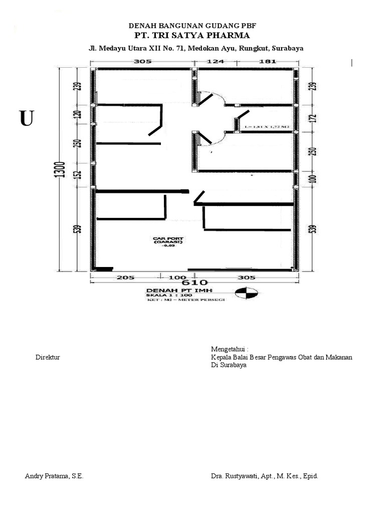 Denah Gudang PBF PT. Tri Satya Pharma | PDF