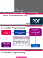 Module I - Part A: (INFO2202 - Object Oriented Programming)