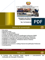 Apresentacoes Sobre Sistema de Qualificacoes Profissionais Do Sector Do ETP (SPAS)