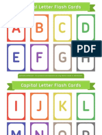 Capital Letter Flash Cards 2x3