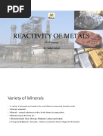 Reactivity of Metals by Dr. Haikal