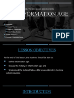 The Information Age PPT - STS Subject