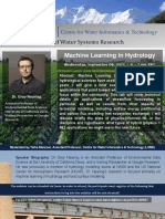 Best of Water Systems Research: Machine Learning in Hydrology